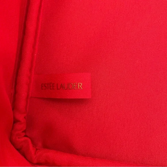Estee Lauder Red Playing Cards Symbols Cosmetic Makeup Case - Picture 8 of 10